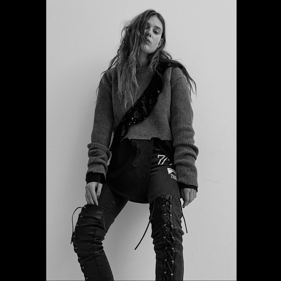 Filles A Papa Embroidered Night Shop Skinny Jeans - Picture 4 of 5